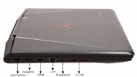 Lenovo IdeaPad Y910 - porty na boku lewym