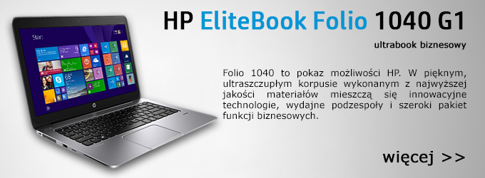 HP EliteBook Folio 1040 G1 - biznesowy ultrabook najwyższej klasy