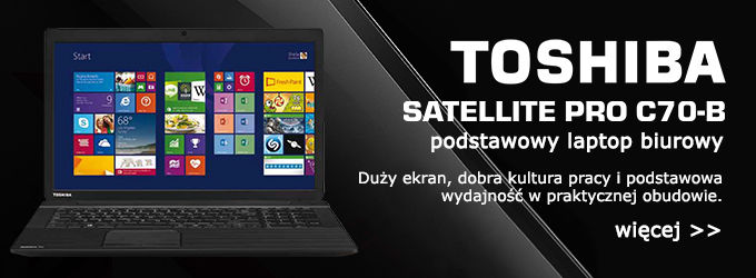 Toshiba Satellite Pro C70-B - duży i niedrogi laptop do biura