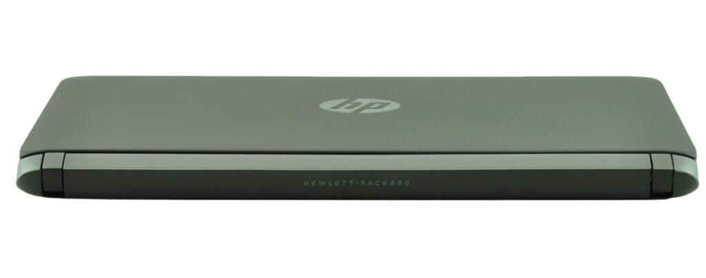 hp-probook-430-g2-g6w25e_129679 - lab-kuzniewski.pl - Testy laptopów, recenzje i porównania Closed HP laptop in a matte gray finish, top view with HP logo visible on the lid and Hewlett-Packard branding along the side edge