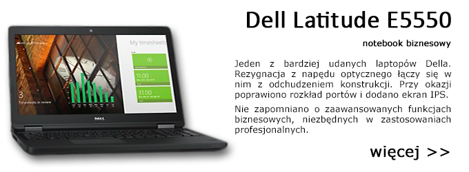 Dell Latitude E5550 wiecej