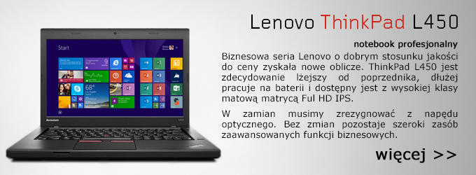 Lenovo ThnikPad L450 wiecej